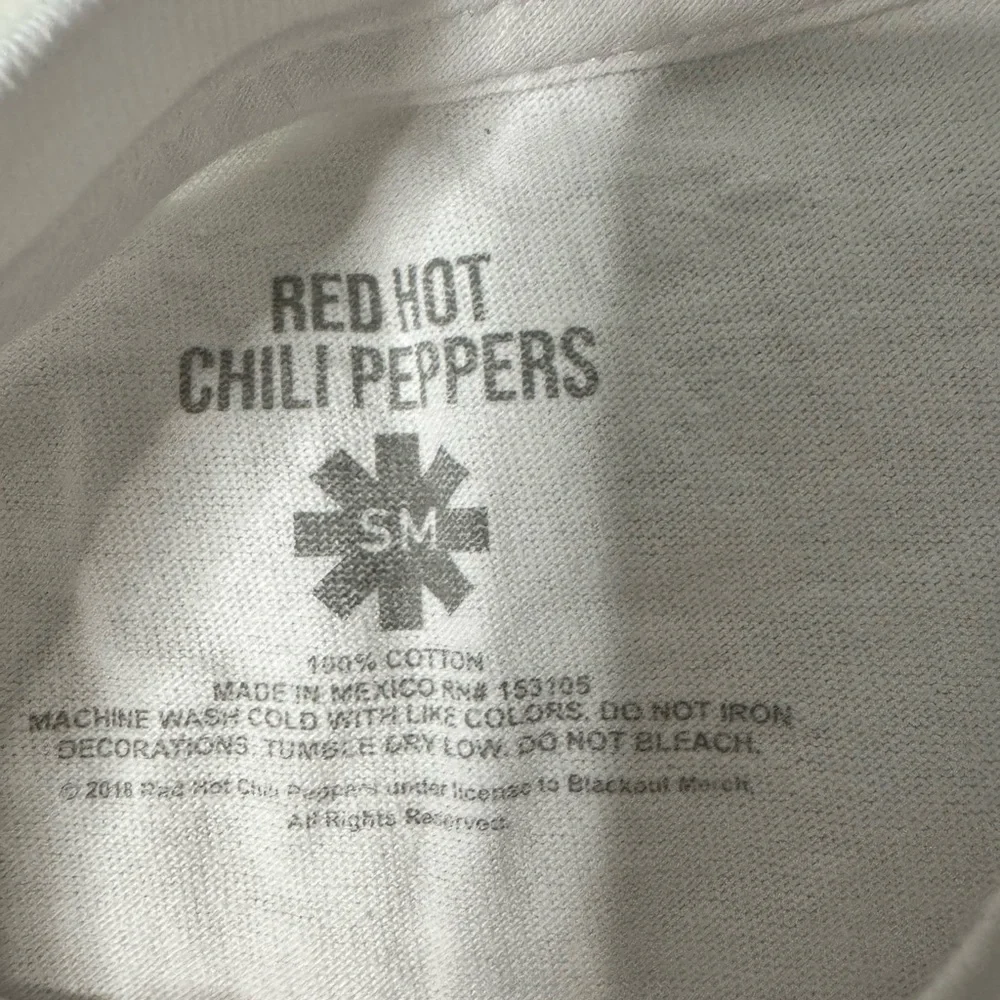NWOT- Red Hot Chili Peppers White Unisex T-Shirt